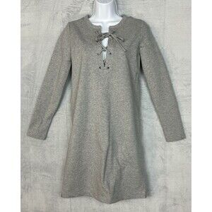 J. Crew Mercantile Women’s Size XXS Long-Sleeve Knit Lace-Up Dress